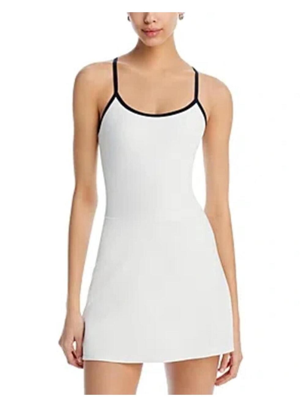 SPLITS59 Simona Airweight Tank Dress White/indigo